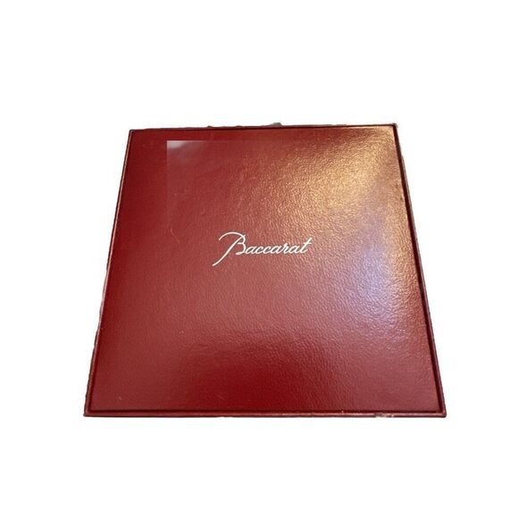 Baccarat crystal glass and SV925 heart double heart necklace Color with Box - Picture 2 of 3